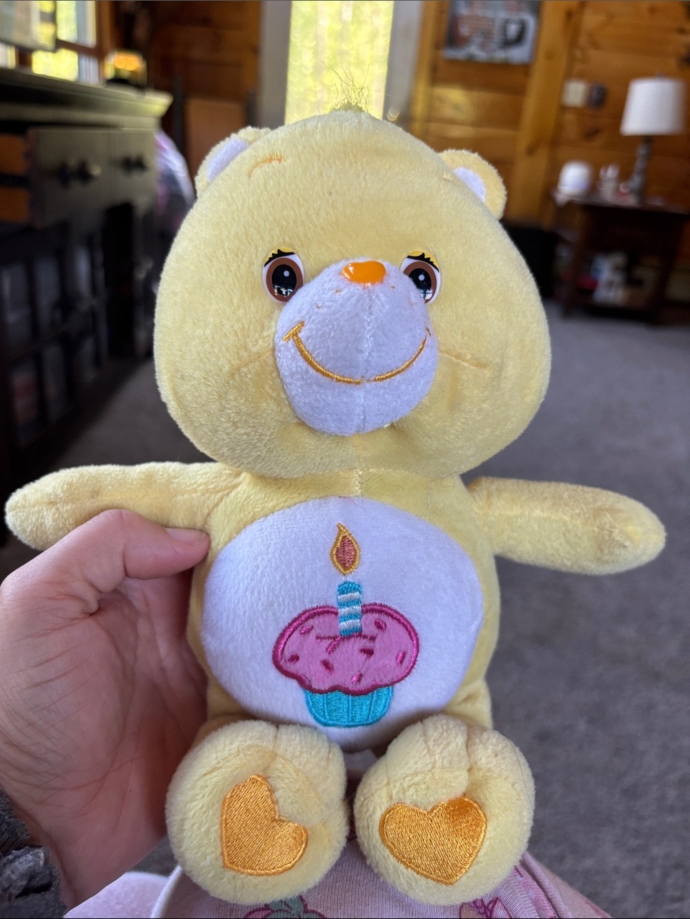 Care Bears Yellow Birthday Cupcake Bear Plush